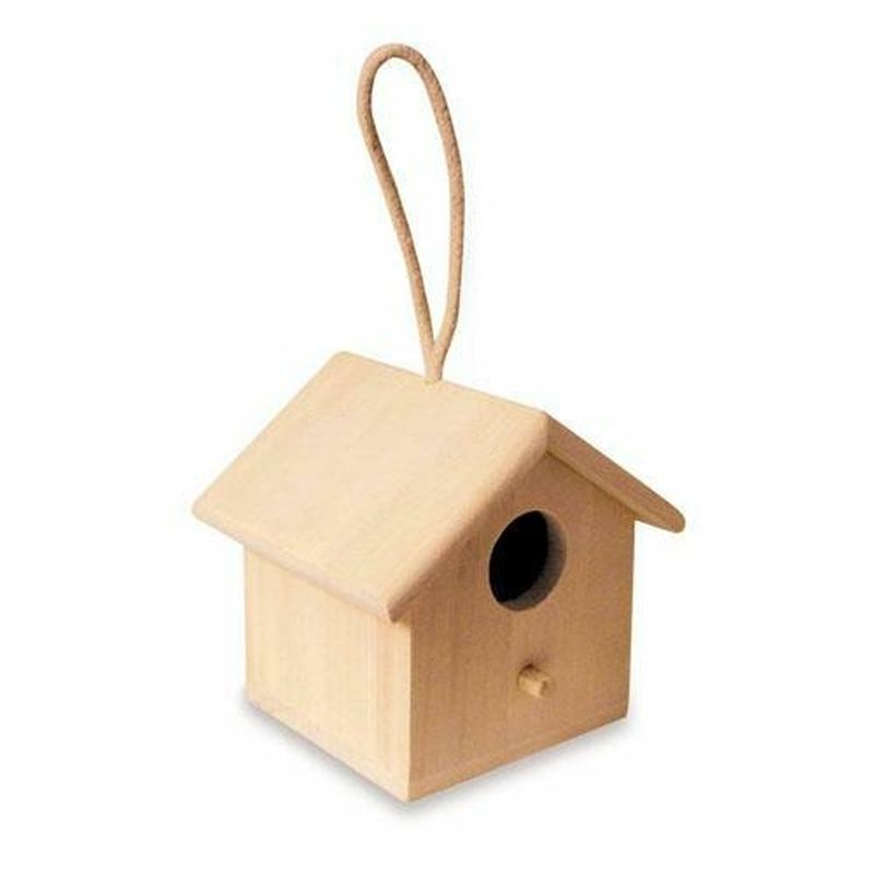 LEGNO DA DECORARE VOLIERA CON CORDA